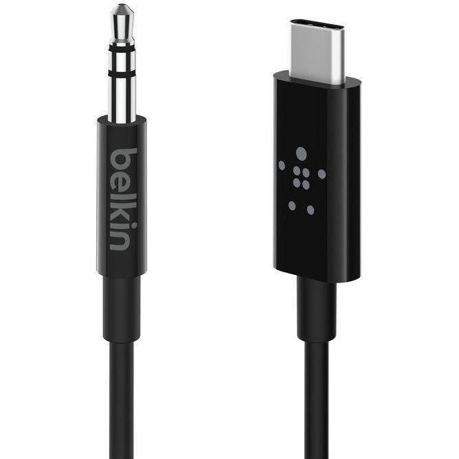 Belkin Rockstar 3.5mm Audio Cable with USB-C Connector 1.8m - Black, , large image number 2