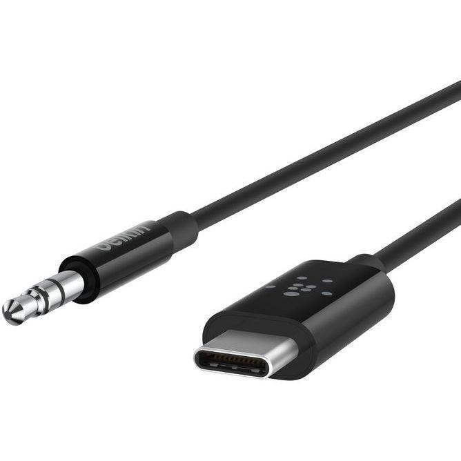 Belkin Rockstar 3.5mm Audio Cable with USB-C Connector 1.8m - Black, , large image number 3