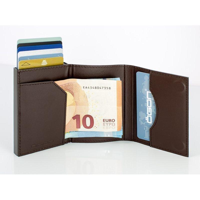 Ogon Cascade Zipper Wallet Brown, , large image number 3