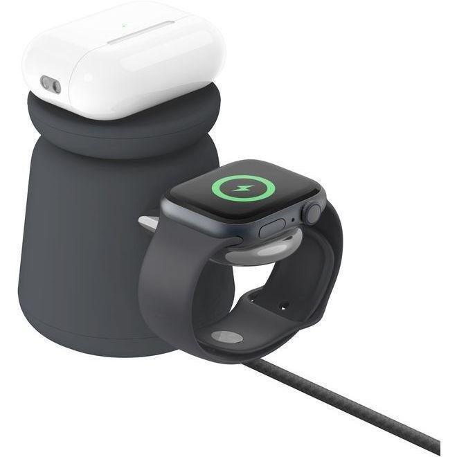 Belkin BoostCharge Pro 2-in-1 Wireless Charging Dock with MagSafe 15W - Black, , large image number 5