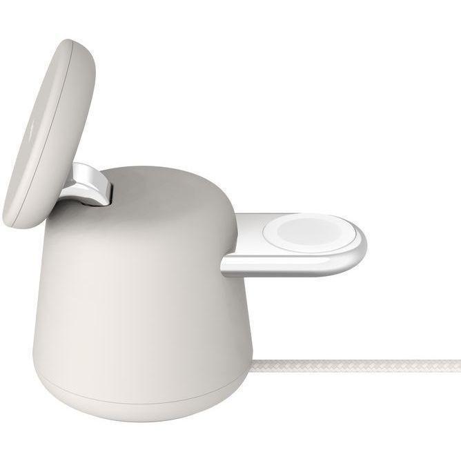 Belkin BoostCharge Pro 2-in-1 Wireless Charging Dock with MagSafe 15W - White, , large image number 1