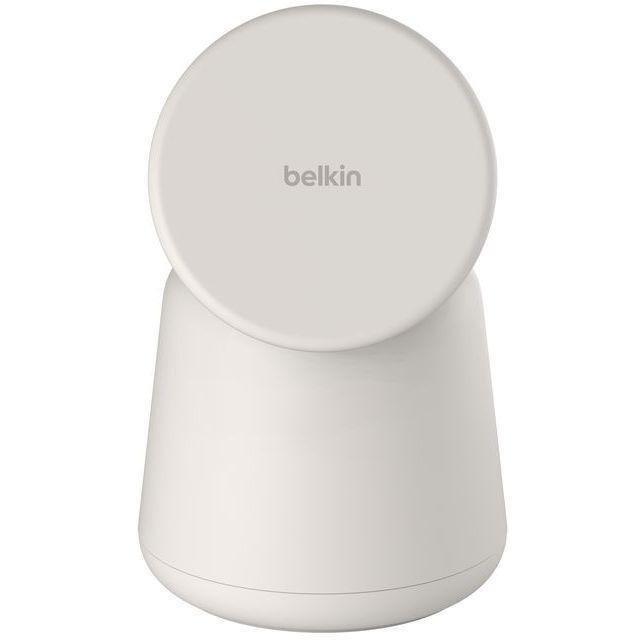 Belkin BoostCharge Pro 2-in-1 Wireless Charging Dock with MagSafe 15W - White, , large image number 4