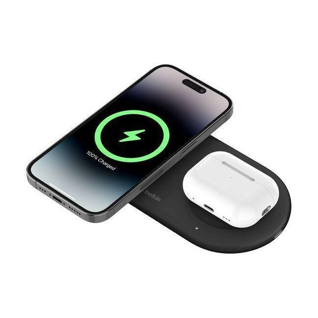 Belkin BoostCharge Pro 2-in-1 Magnetic Wireless Charging Pad with Qi2 15W - Black, , medium