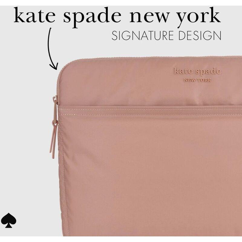 Kate Spade New York Laptop Puffer Sleeve For Up To 14" Laptop - Madison Rouge Nylon, , large image number 1