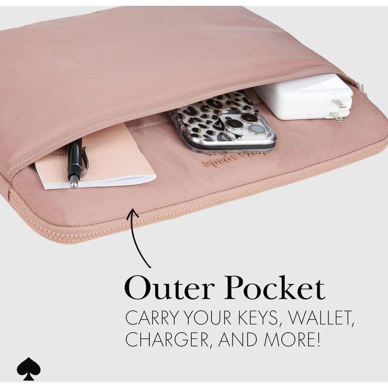 Kate Spade New York Laptop Puffer Sleeve For Up To 14" Laptop - Madison Rouge Nylon, , large image number 3