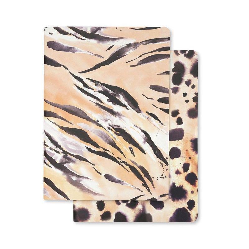 Nikki Strange Wild Life Tiger/Cheetah A5 Notebook (Set of 2), , large image number 1