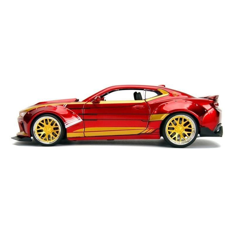 Jada Toys Metals Marvel Avengers Iron Man And 2016 Chevy Camaro Diecast Model Car With Figure 1.24 Scale, , large image number 7
