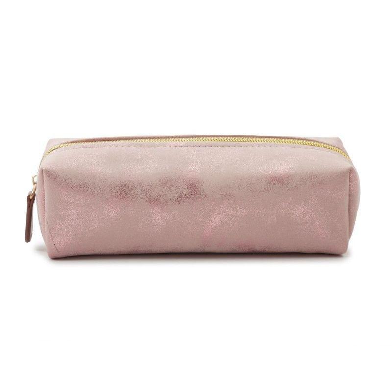 All That Glitters Blush Satin Pencil Case, , large image number 0