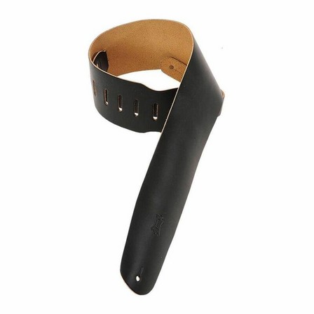 LEVYS LEATHERS - Levys M4Blk 31/2-Inch Leather Bass Strap