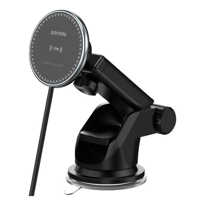 Porodo 3 In 1 Magnetic Car Charger Mount 15W With 20W PD Car Charger, , medium