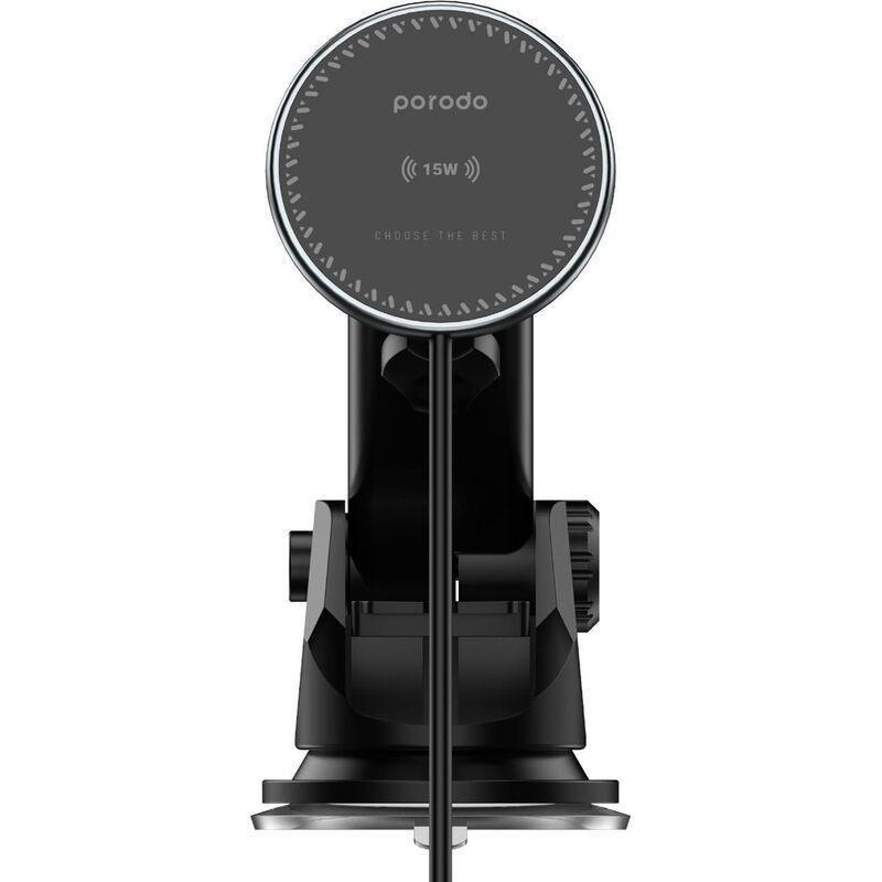 Porodo 3 In 1 Magnetic Car Charger Mount 15W With 20W PD Car Charger, , large image number 1