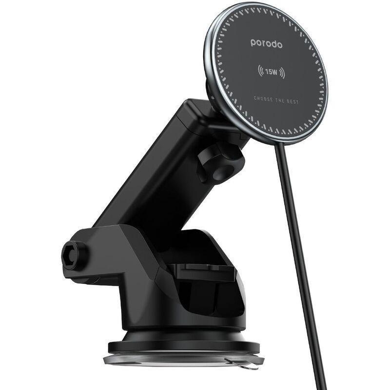 Porodo 3 In 1 Magnetic Car Charger Mount 15W With 20W PD Car Charger, , large image number 2