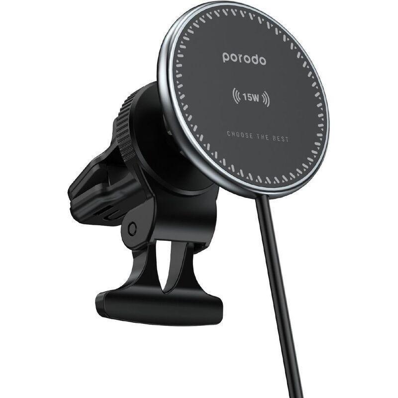 Porodo 3 In 1 Magnetic Car Charger Mount 15W With 20W PD Car Charger, , large image number 4