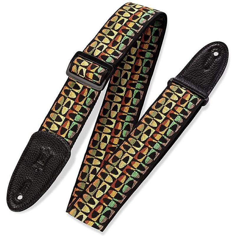 Levys M8HT17 60's Hootenanny Jacquard Weave Guitar Strap 2-Inch, , large image number 0