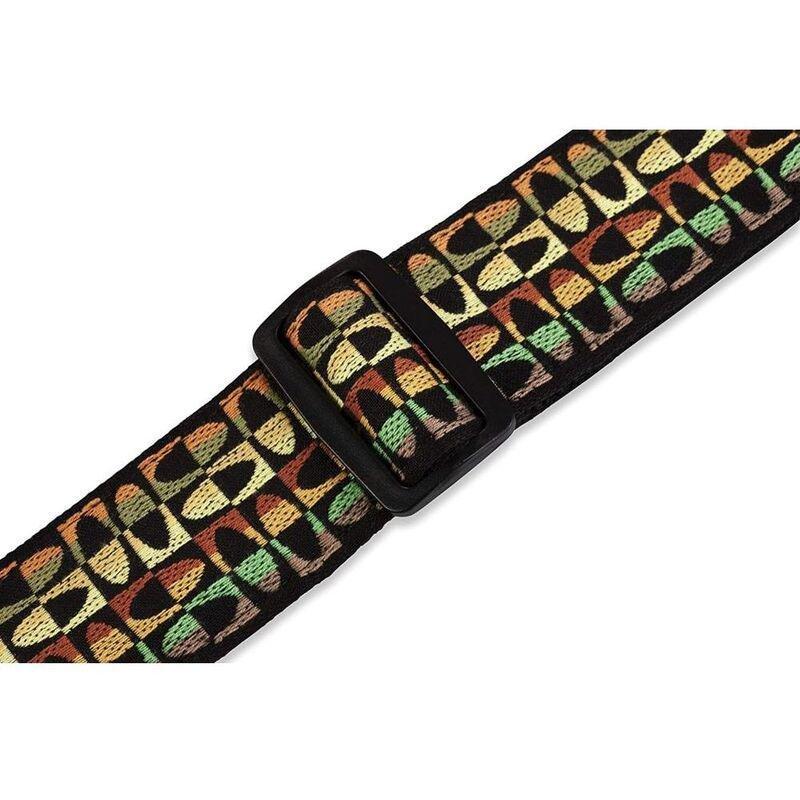 Levys M8HT17 60's Hootenanny Jacquard Weave Guitar Strap 2-Inch, , large image number 1