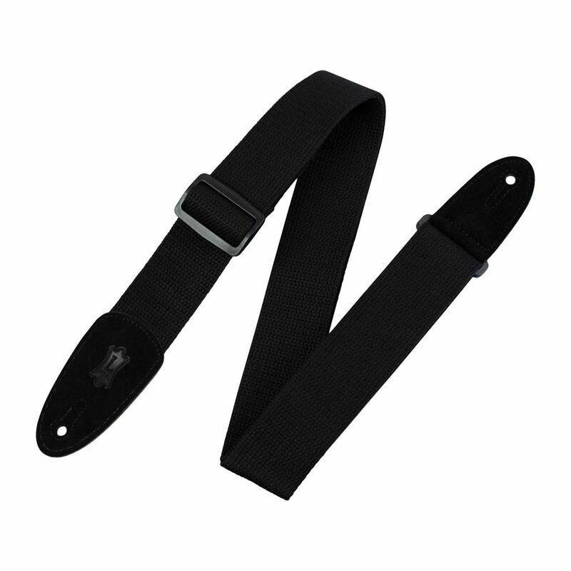 Levys Mc8Blk 2-Inch Cotton Guitar Strap With Suede Ends, , large image number 0