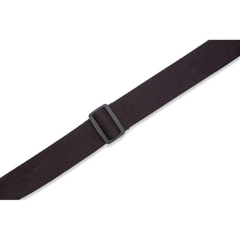 Levys MC8CBLK Cotton Guitar Strap with Cross Inlay In Tip 2-Inch, , large image number 1