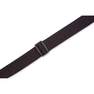LEVYS LEATHERS - Levys MC8CBLK Cotton Guitar Strap with Cross Inlay In Tip 2-Inch