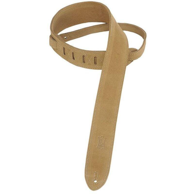 Levys MS12Blk Suede Guitar Strap with Suede Backing 2-Inch, , large image number 0