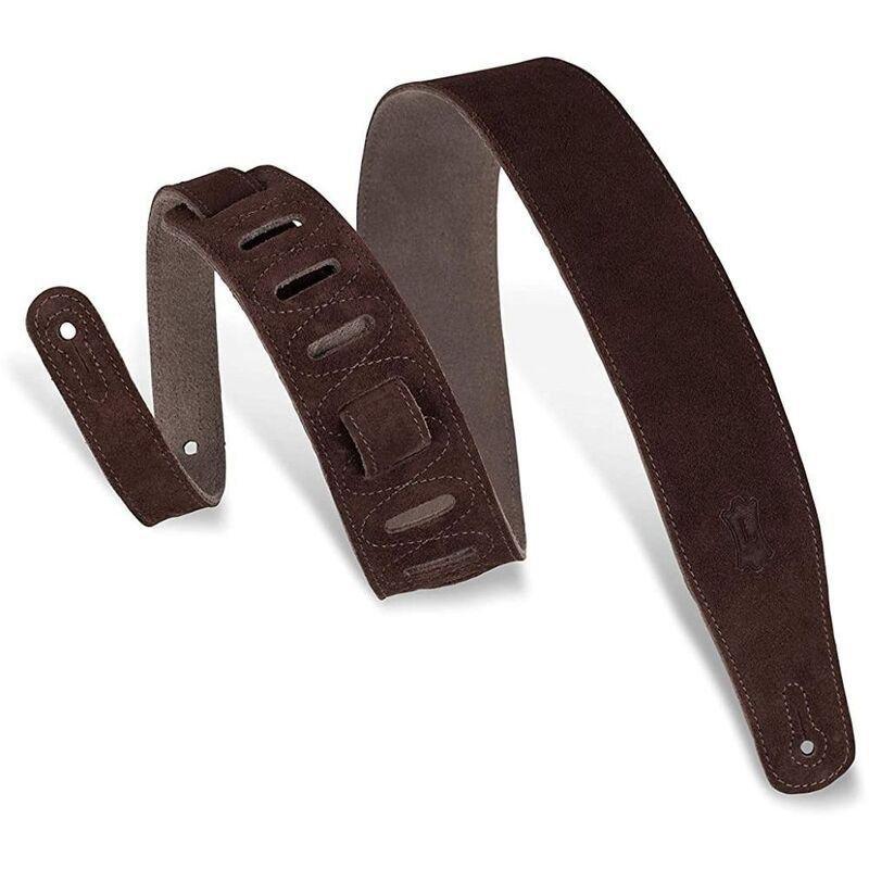 Levys MS26Brn 2 Suede Guitar Strap with Suede Backing 1.2-Inch, , large image number 0