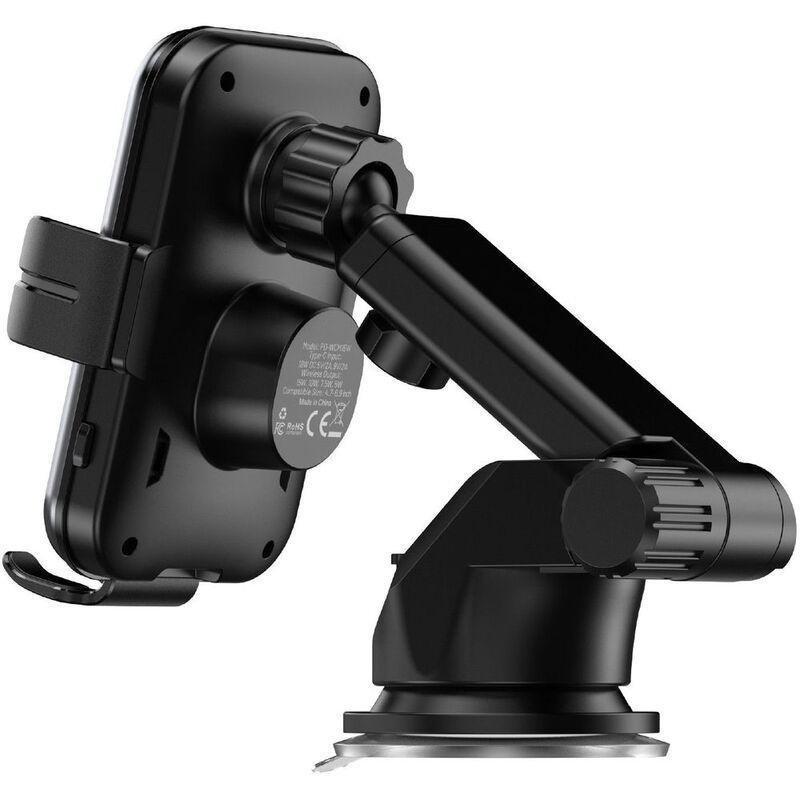 Porodo 3 In 1 Car Charger Mount 15W With QC3.0 Car Charger, , large image number 1