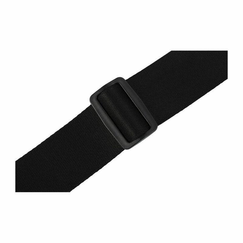 LEVYS LEATHERS - Levys Mssr80Blk 2-Inch Rayon Webbing Guitar Strap With Leather