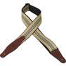 LEVYS LEATHERS - Levys MSSW80003 Woven Guitar Strap with Leather Ends 2-Inch