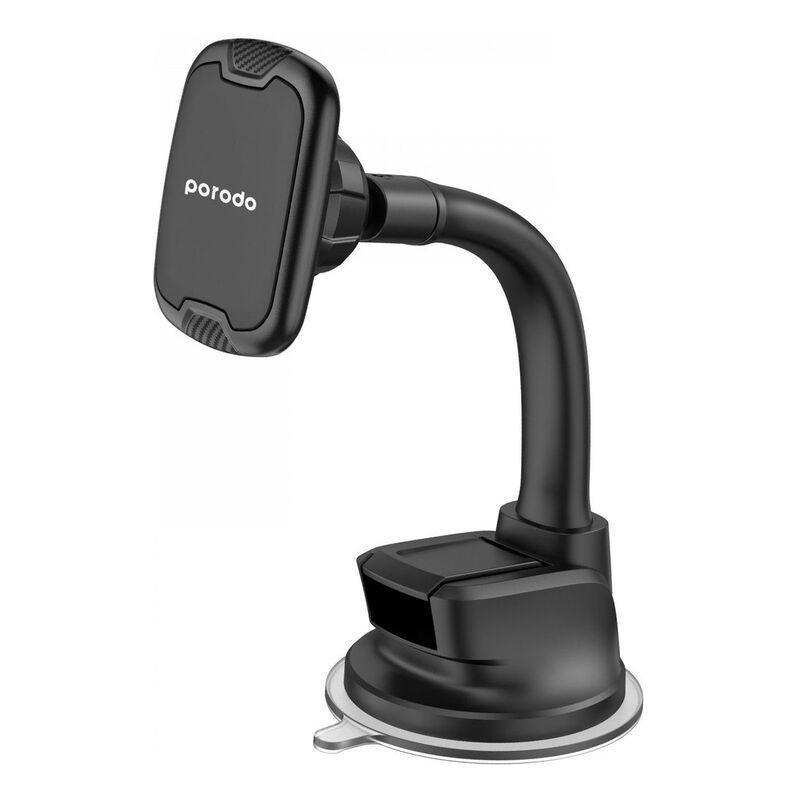 Porodo Magnetic Suction Cup Dashboard / Windshield Car Phone Holder, , medium
