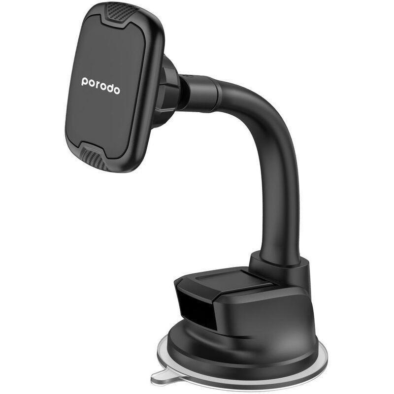 Porodo Magnetic Suction Cup Dashboard / Windshield Car Phone Holder, , large image number 1