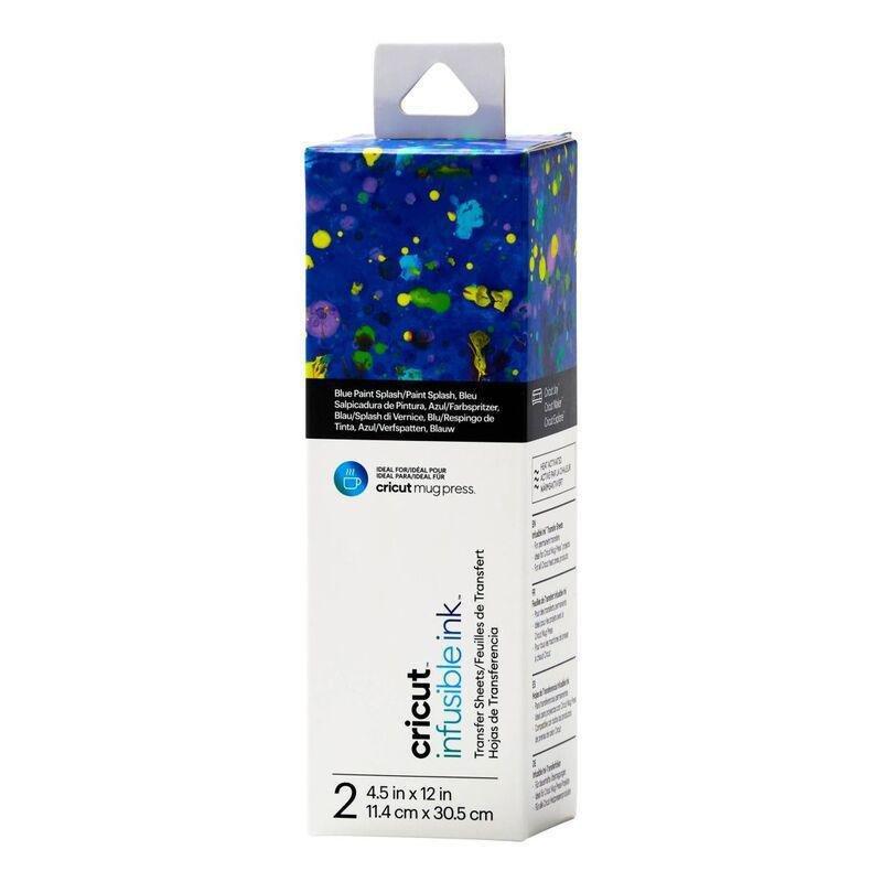 Cricut Infusible Ink Transfer Sheets Ideal Size For Mugpress (4.5 x 12-Inch) (Pack of 2) - Blue Paint Splash, , large image number 0