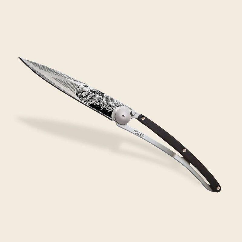 Deejo 37G Pocket Knife - Ebony Wood/Goal (Grey), , large image number 1