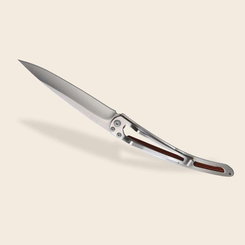 Deejo 37G Pocket Knife - Coral Wood/Mountain (Grey), , large image number 4