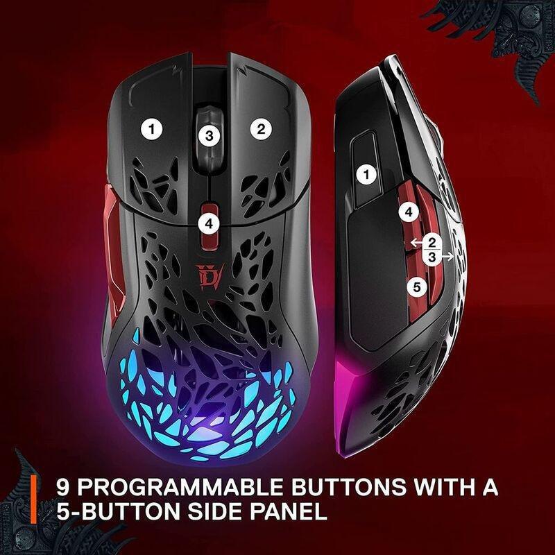 SteelSeries Aerox 5 Wireless Gaming Mouse - Diablo IV Edition, , large image number 3