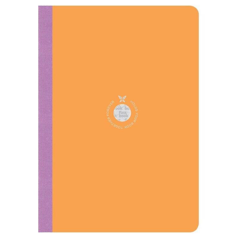 Flexbook Smartbook Ruled B5 Notebook - Large - Orange Cover/Light Purple Spine (17 x 24 cm), , large image number 0