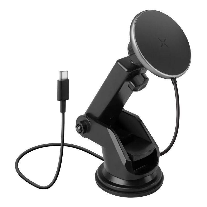 Energea MagDrive MagSafe Compatible Aluminium Car Charger With Smart Charge Detection - Black, , medium
