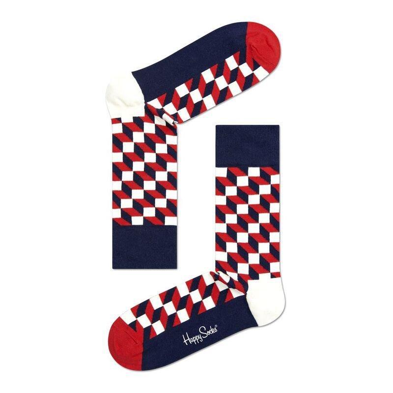 Happy Socks Stripe Gift Box Unisex Adult Crew Socks Multicolor (Pack of 4) (Size 36-40 EU), , large image number 2