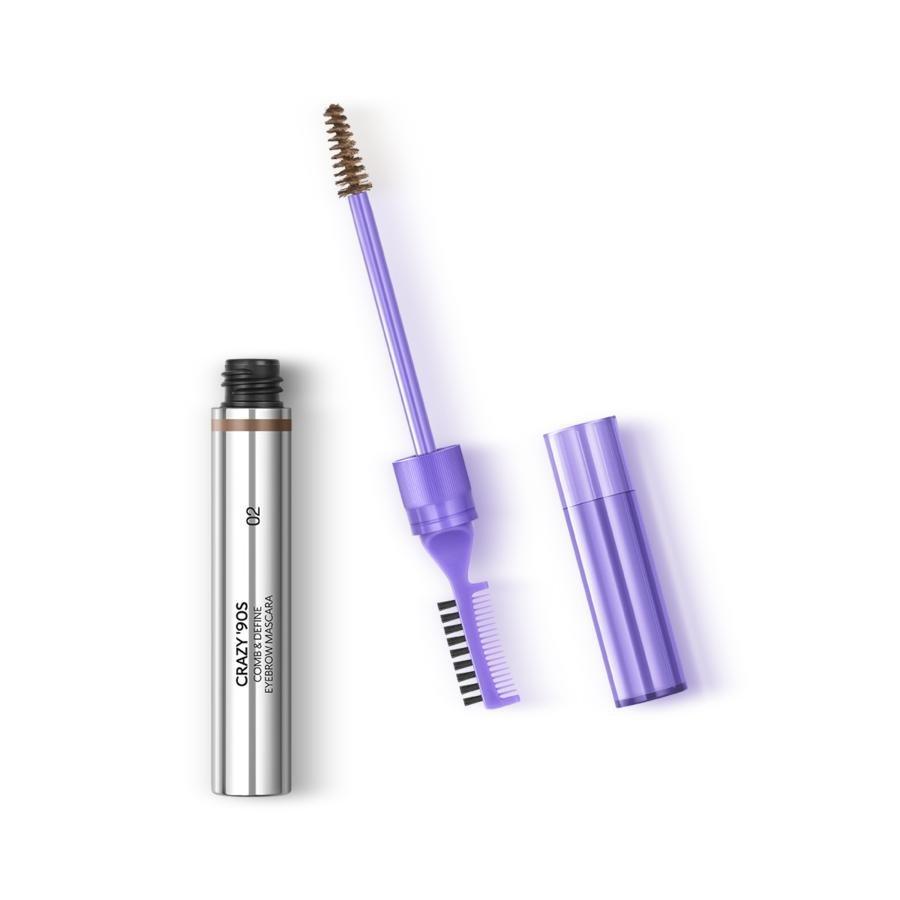 Crazy 90S Comb And Define Eyebrow Mascara, 02 Light Brunette, large image number 2