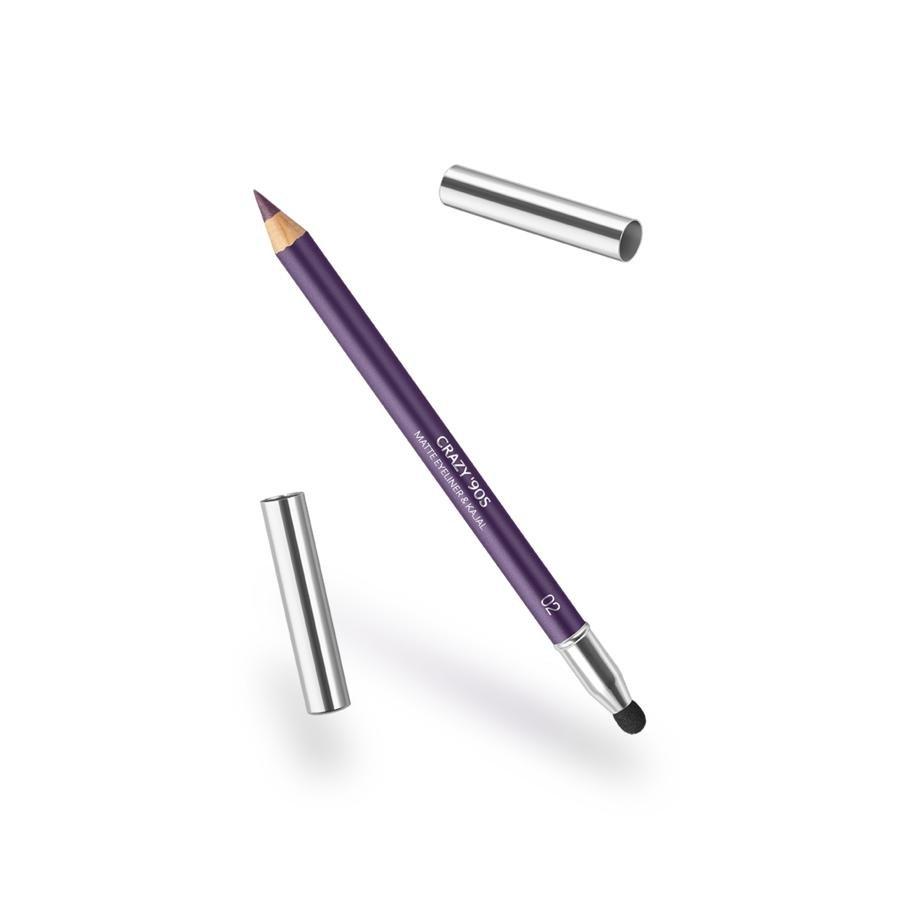 Crazy 90S Matte Eyeliner And Kajal, , large image number 1