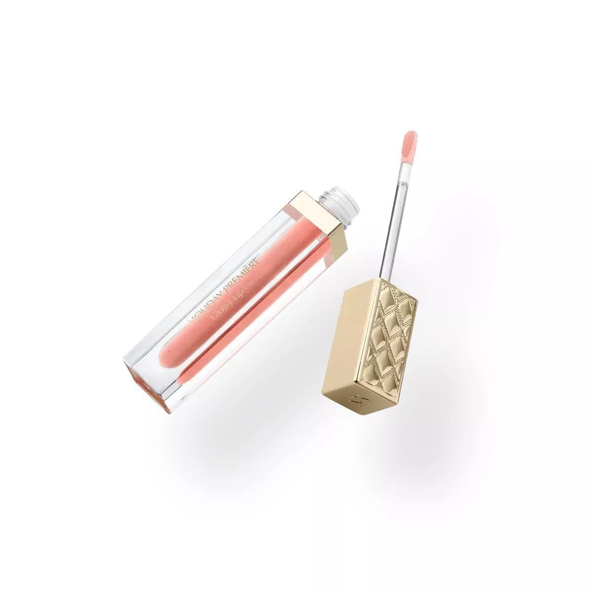 Holiday Premiere Glossy Lip Oil, 01 Rose Cuddle, large image number 1