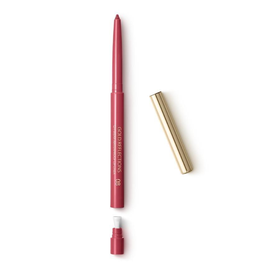 GOLD REFLECTIONS 12H WEAR WATERPROOF LIP LINER, 08 Seductive Cherry, thumbnail