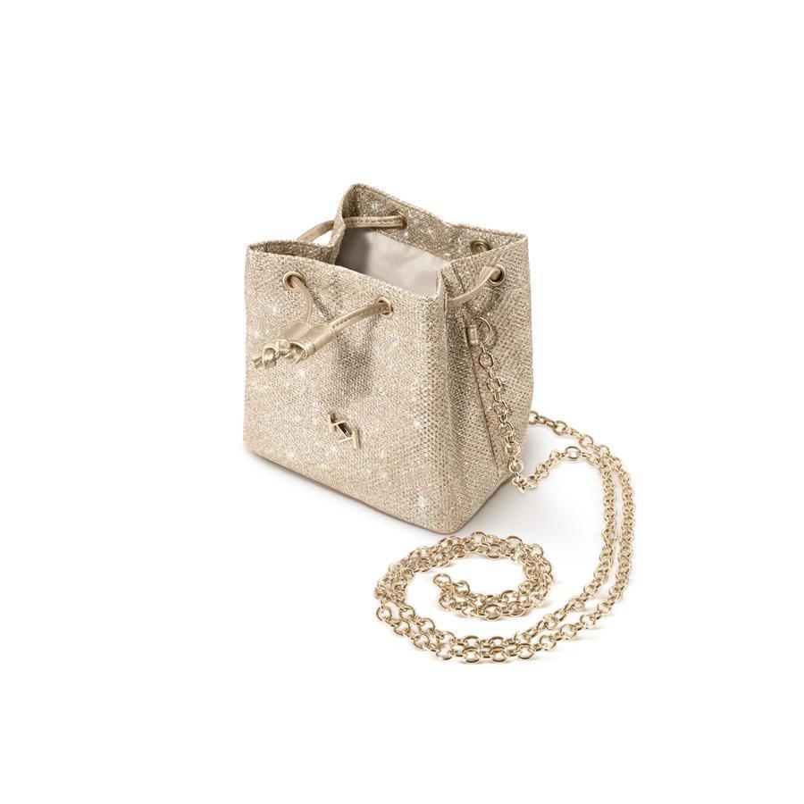 GOLD REFLECTIONS GLITTER POCHETTE, 9001_001, large image number 1