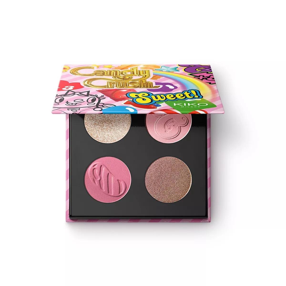 Candy Crush Multi Finish Eyeshadow Palette, 002 Candy Dreamland, medium