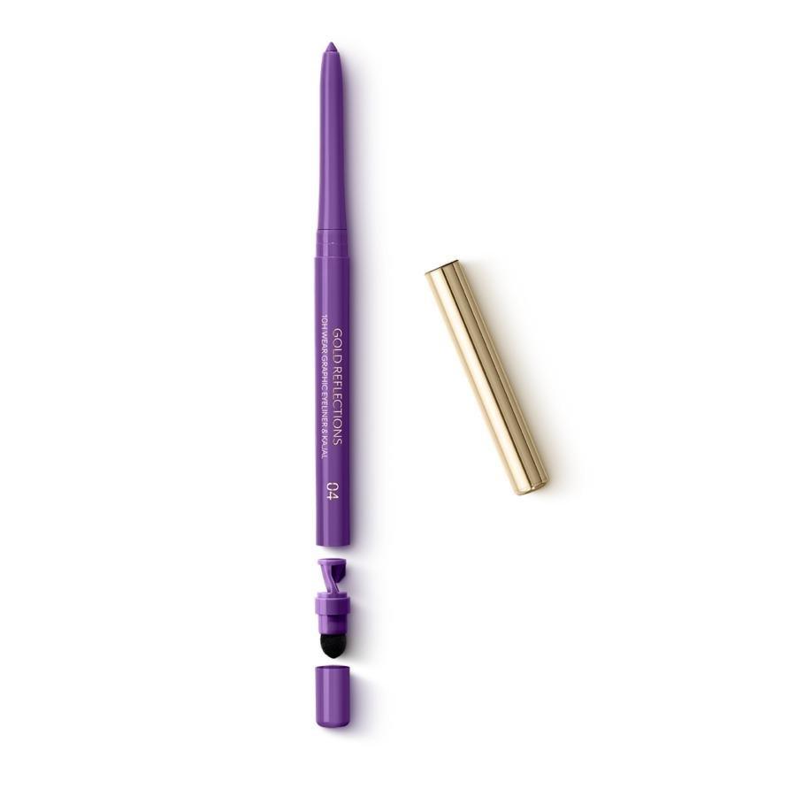GOLD REFLECTIONS 10H WEAR GRAPHIC EYELINER & KAJAL, 04 Violet Twilight, thumbnail