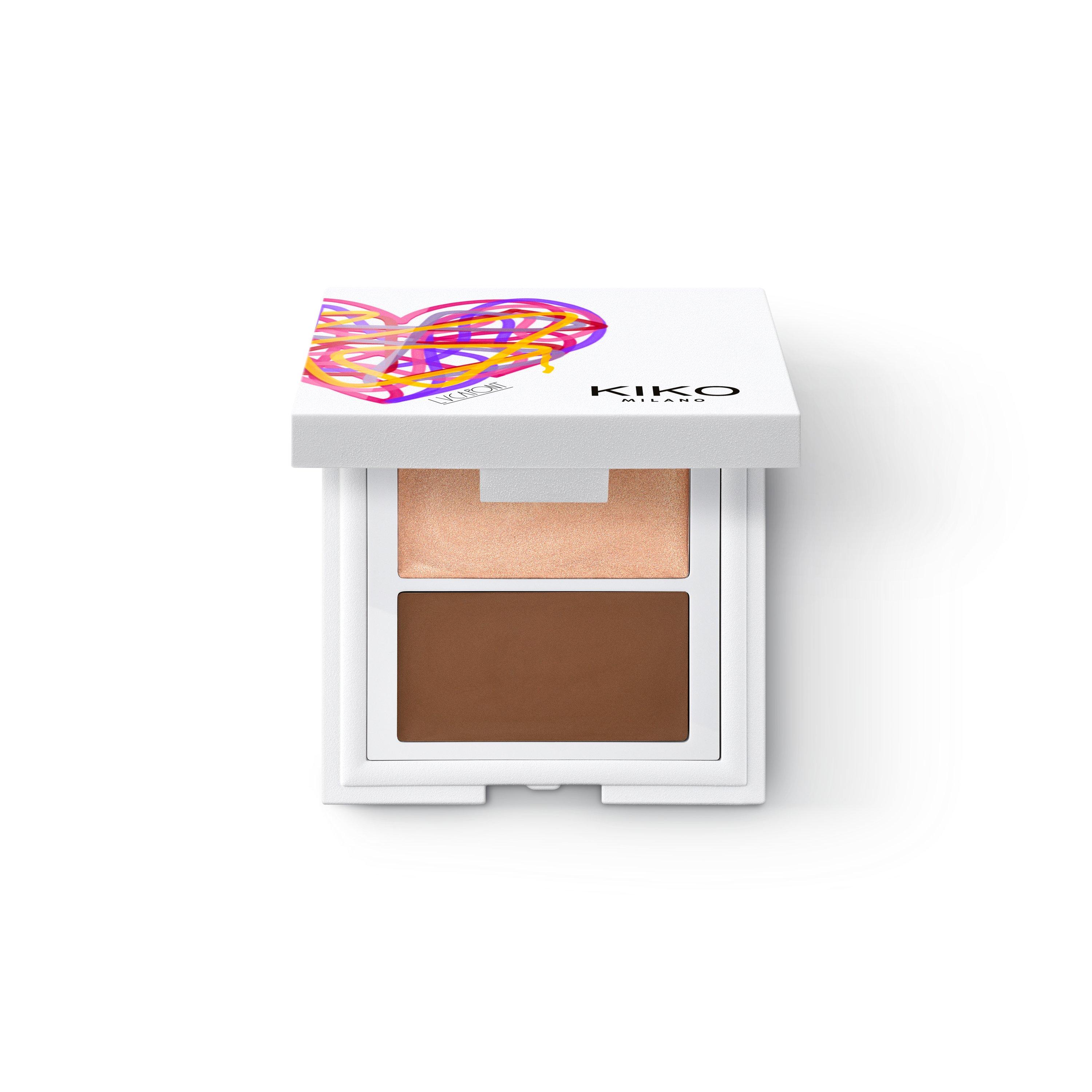 Street Heart Lumi contour Face Palette, 02 Warm Gold & Cocoa, large image number 4