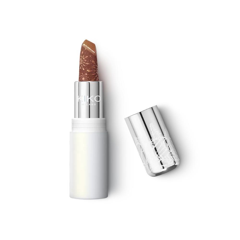 Snow-Kissed Holiday Sparkly Peaks Lipstick, 001, medium