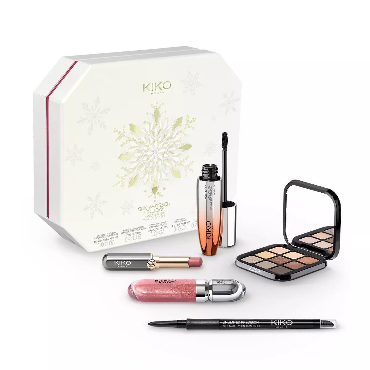 Snow-Kissed Holiday Timeless Look Makeup Gift Set, 001, large image number 1