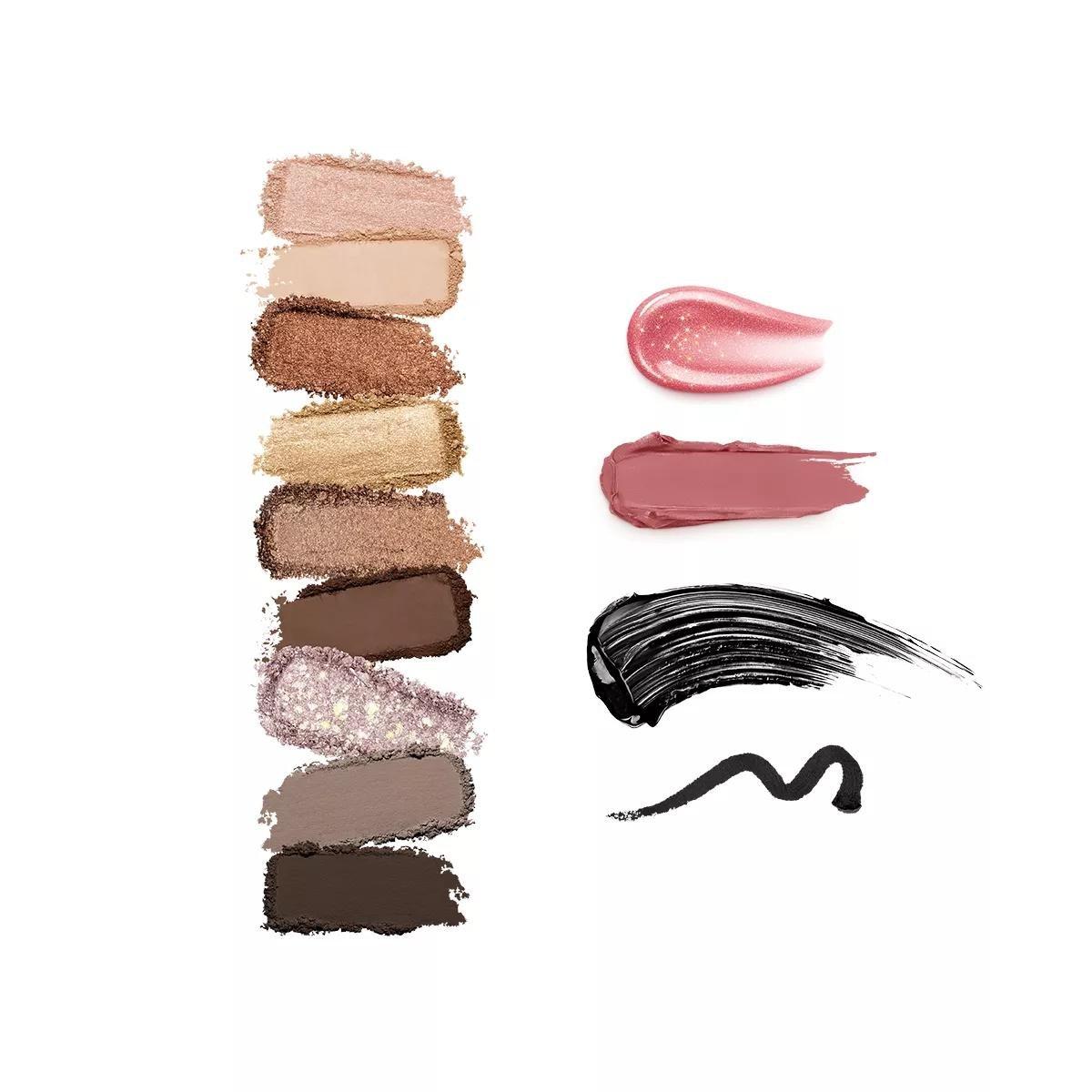 Snow-Kissed Holiday Timeless Look Makeup Gift Set, 001, large image number 2