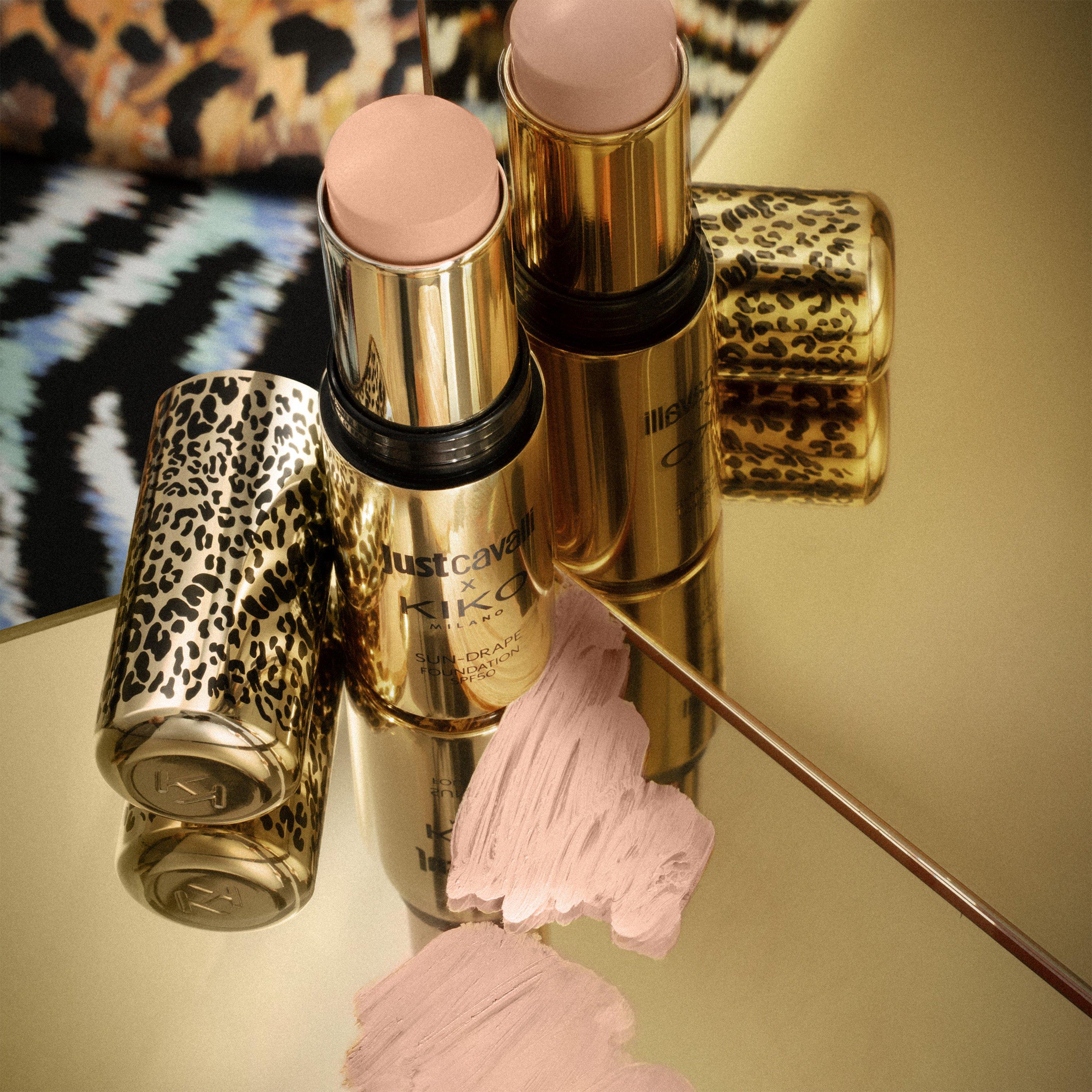 Just Cavalli x KIKO MILANO فاونديشن ستيك سان-دريب بعامل حماية SPF 50, 08 Cocoa Mirage, thumbnail