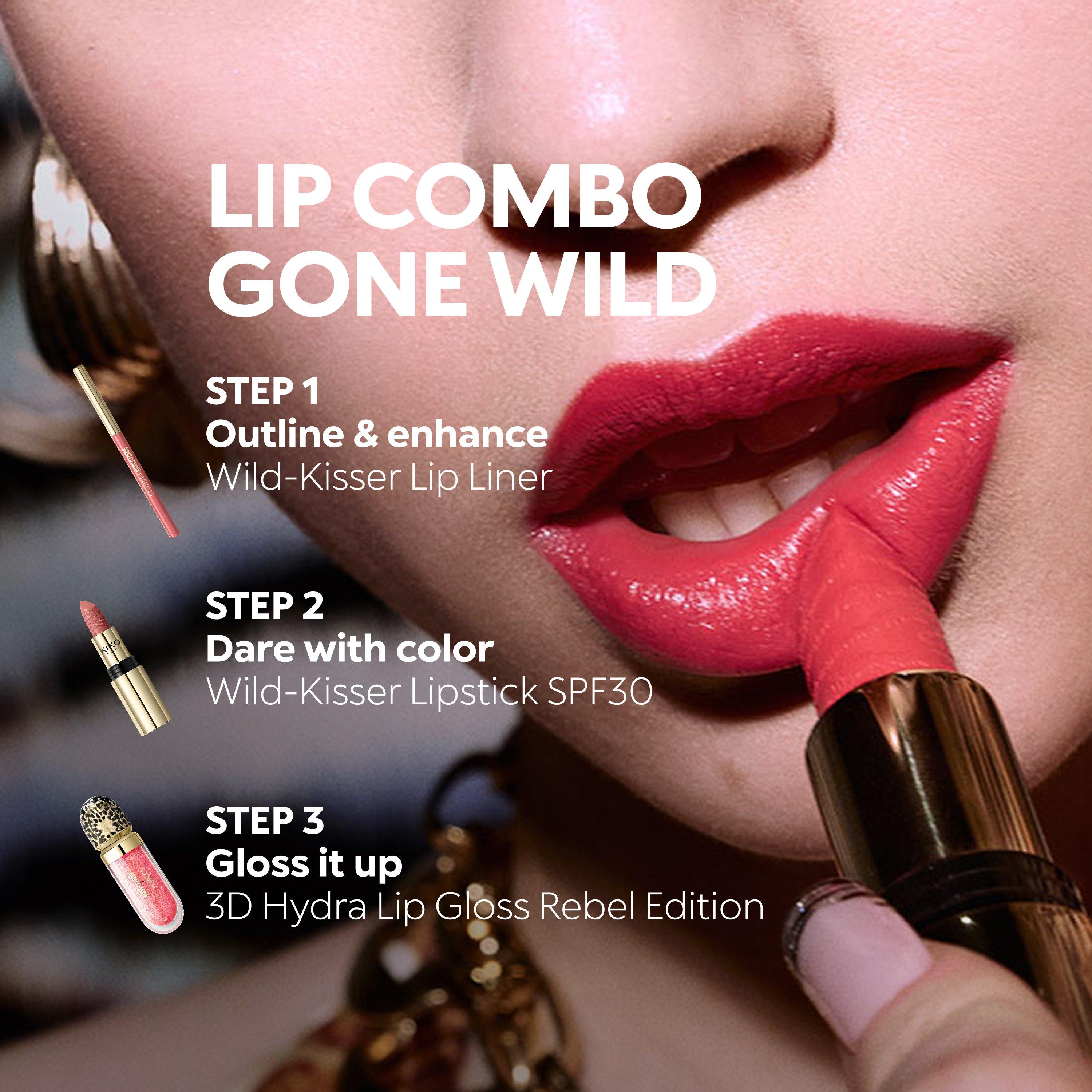 Just Cavalli X Kiko Milano 3D Hydra Lip Gloss Rebel Edition, 05 Sunset Groove, thumbnail