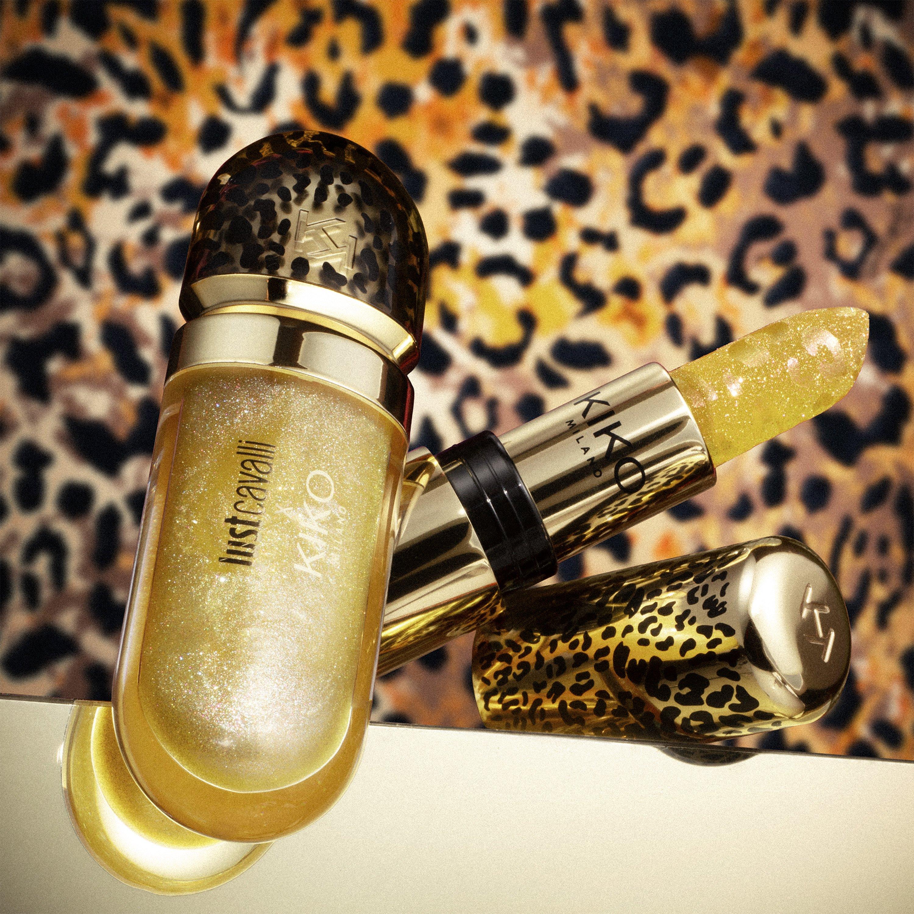 Just Cavalli x KIKO MILANO زيت شفاه صلب وايلد بيتس, 01 Leopard Rush, thumbnail
